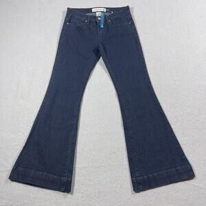 Indigo Saints Jeans‎ Womens 28 Petite Flare Stretch Denim Pants
